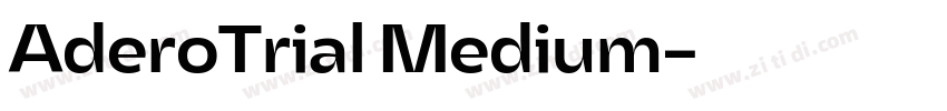 AderoTrial Medium字体转换